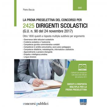 La prova preselettiva del concorso per 2425 dirigenti scolastici