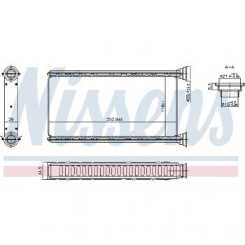 Radiador de agua NISSENS 707288