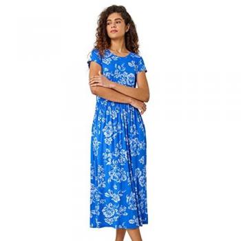 Roman Women's Mid-Length Floral Stretch Dress