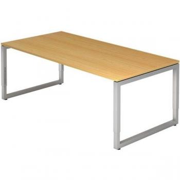 Büromöbel Schreibtisch 200x100 cm Buche