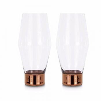 Tom Dixon Bierglas‑Set: Tank‑Design, Kupferfarben