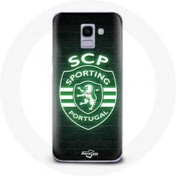 Luminous Black Background Case for Samsung Galaxy J6 2018 SCP Sporting Portugal
