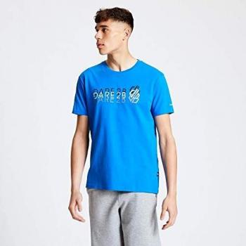 T-shirt DARE2B homme en coton Focalize avec motif en relief Atheltic Blue M