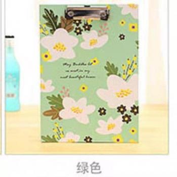 Almohadilla de escritura A4 con diseño de flores