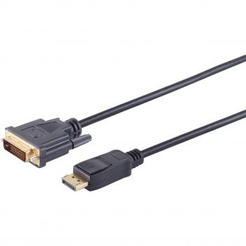 Shiverpeaks Displayportkabel 20p auf DVI 24+1 Stecker, 7,5 m