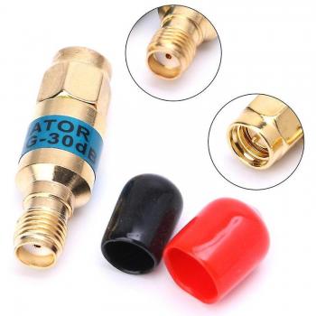 Atténuateur coaxial SMA-jk 30dB Mâle à Femelle doré 2W 0-6GHz