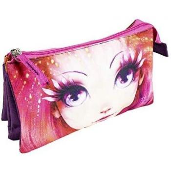 Artesania Cerda Estuche/portatodo Plano 4 Compartimentos Nebulous Poche supplémentaire, 27 cm, Rouge (Rojo)