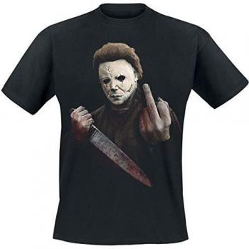 Michael Myers Manches Courtes – T‑shirt Doigt d’Honneur, noir, tailles XL à XXL