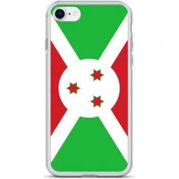 Flexible Multicolored Burundi Flag iPhone Protective Shell – Vertical