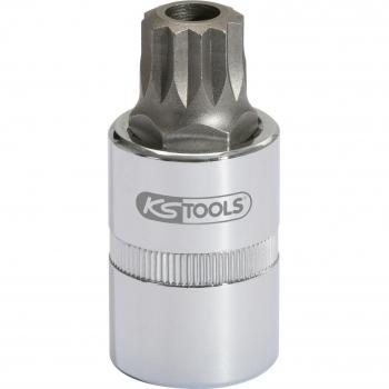 KS Tools XZN Bit-Stecknuss mit Stirnlochbohrung, M16, 55 mm