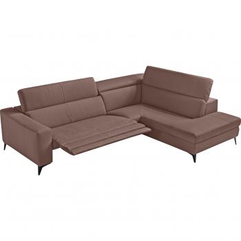 Komfortables Ecksofa Edith von EGOITALIANO, rosebraun