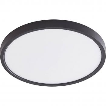 LINDBY Pravin LED Ceiling Light, Ø 50 cm, CCT, Black
