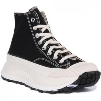 Men’s Black/White Converse Legacy Platform Trainer, UK 5½