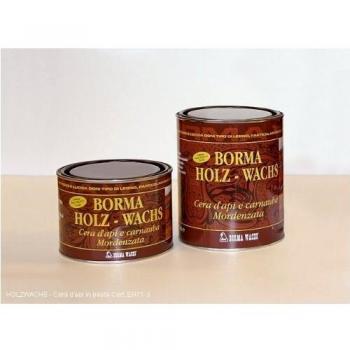 Holzwachs Cera di Api e Carnauba in Pasta Colore Noce Chiaro 500 ML