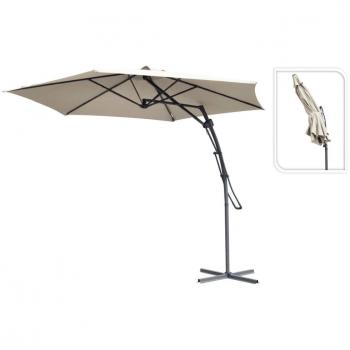 Sonnenschirm mit Kurbel 300cm Taupe