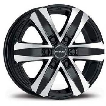 Llanta MAK STONE 6 20 x 8.5 (ET30) con buje 66,1 mm y acabado negro espejo