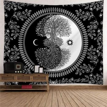 Decoración Espiritual Luna Yin Yang