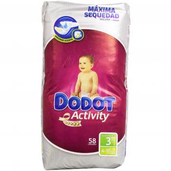 Dodot Playtime Nappies, Size 3‑4 (10 kg), 58-Pack