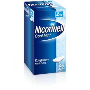 NICOTINell Kaugummi 2 mg Cool Mint, 96 St. Kaugummi