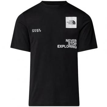 The North Face T-Shirt Mountain Foundation Koordinaten schwarz