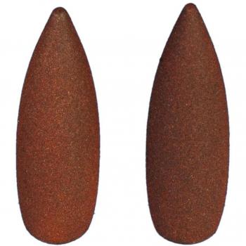 Endstück für Stilstange, Bullet, rostbraun, Ø 16 mm
