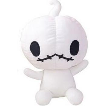 Coussin Jouet Citrouille d’Halloween 30 cm – Blanc