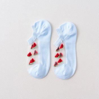 6 Pairs Women's Breathable Fruit Print Socks
