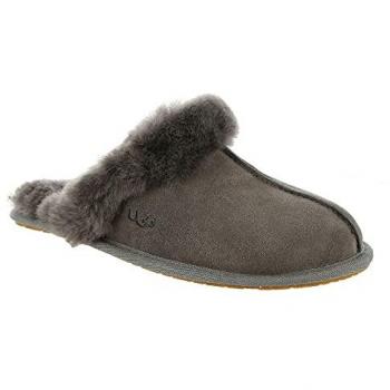 Ugg Scuffette II Femme Gris – Chausson en Cuir Suède