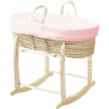 Funda Rosa Peonía Moisés con estructura de madera – Premier Moments
