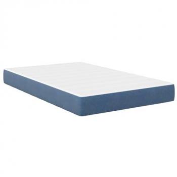 Tissu Bleu Matelas à Ressorts Individualisés 120x190x20 cm – vidaXL