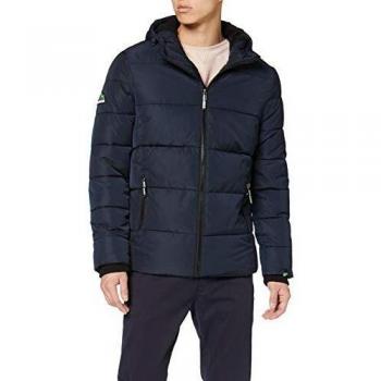 Chaqueta Puffer Superdry, Azul (Ink 34t), XL para Hombre