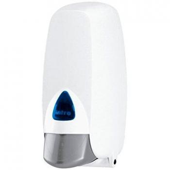 Dispenser Bianco per Sapone Liquido Hylab 1000 ml con Vetrino Blu