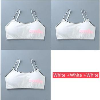Sous-vêtements sportifs coton pour enfants 8-14 ans, lot de 3 pièces (soutien-gorge inclus)