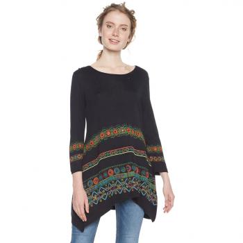 Desigual TS_Aleia, T-Shirt Femme, (Negro), Small