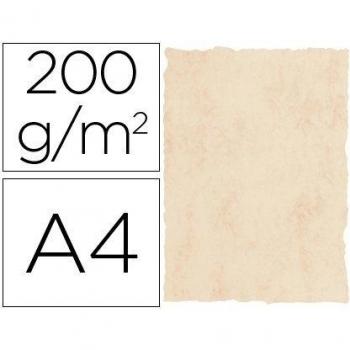 PAPEL PERGAMINO A4 200 GR COL MARMOL BEIGE PAQ 25 H