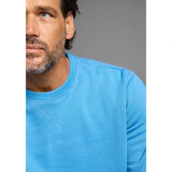 Man's World Langarm‑T-Shirt – Herrenbasic, einfarbig, Rundhals