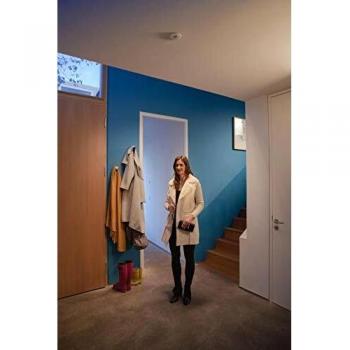 Flush Mount Ceiling Light: Sensor, IP20, White Trim, 220-240V, Polycarbonate Housing