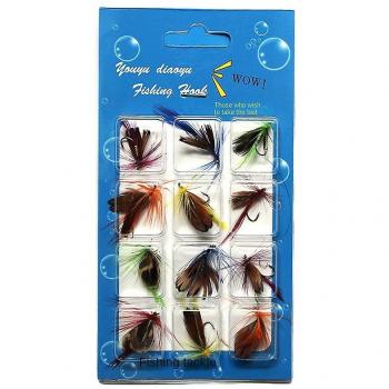 Set Pesca Insecto Mosca 12 Unidades