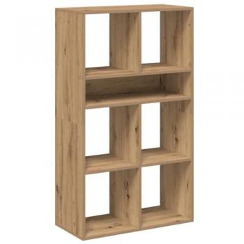 Libreria Moderna in Legno di Rovere 66x31x112 cm