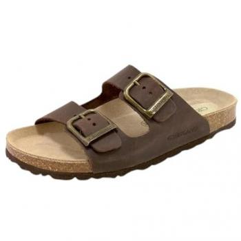 Mules en cuir Grunland Marron