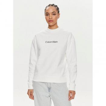 Felpa Calvin Klein Hero Logo Bianco
