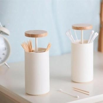 Pop-up Cotton Bud and Toothpick Case