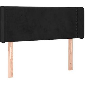 Testiera a LED Nera 83x16x78/88 cm in Velluto cod mxl 46813
