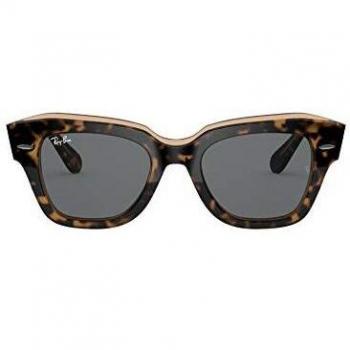 Ray-Ban RB2186 State Street Blue-Light Block 1292B1 Women's Sunglasses Tortoiseshell Size 52