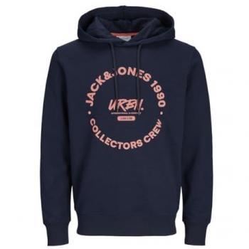 JJSIMON Herren-Sweat mit Kapuze, Größe XXL, blau – Jack & Jones