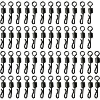 100 pcs Fishing Connector Q-Shaped Bearing Swivel Quick Change