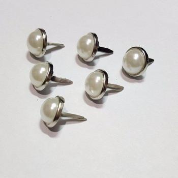 Gold Pearl Brads 12mm 130pcs for DIY Scrapbooking