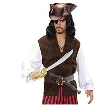 Erwachsenen-Piratenkostüm von Widmann – Rot‑Weiß, WDM7589V