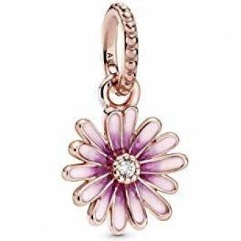 Charm Colgante Margarita Rosa