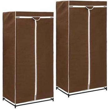 VidaXL Closet, 2 pcs, Brown, 75x50x160 cm